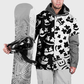 Накидка на куртку 3D с принтом Marshmello music pattern , 100% полиэстер |  | Тематика изображения на принте: 