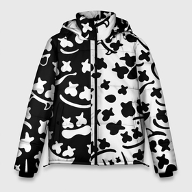 Мужская зимняя куртка 3D с принтом Marshmello music pattern в Белгороде, верх — 100% полиэстер; подкладка — 100% полиэстер; утеплитель — 100% полиэстер | длина ниже бедра, свободный силуэт Оверсайз. Есть воротник-стойка, отстегивающийся капюшон и ветрозащитная планка. 

Боковые карманы с листочкой на кнопках и внутренний карман на молнии. | 