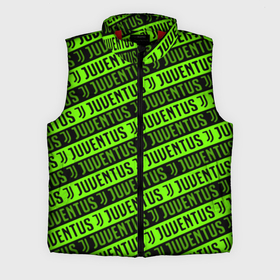 Мужской жилет утепленный 3D с принтом Juventus green pattern sport в Рязани,  |  | 