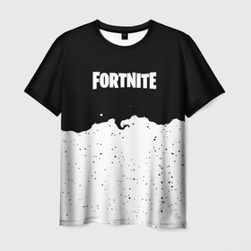 Мужская футболка 3D с принтом Fortnite тёмная ночь , 100% полиэфир | прямой крой, круглый вырез горловины, длина до линии бедер | 