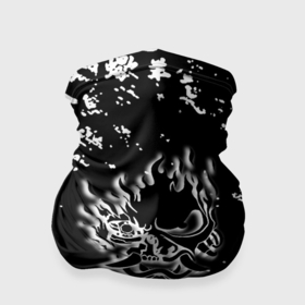 Бандана-труба 3D с принтом Samurai pattern japan 2077 в Новосибирске, 100% полиэстер, ткань с особыми свойствами — Activecool | плотность 150‒180 г/м2; хорошо тянется, но сохраняет форму | Тематика изображения на принте: 