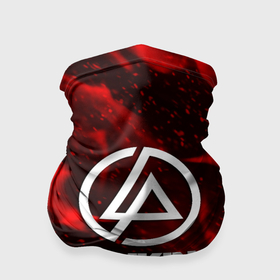 Бандана-труба 3D с принтом Linkin park красный огонь в Тюмени, 100% полиэстер, ткань с особыми свойствами — Activecool | плотность 150‒180 г/м2; хорошо тянется, но сохраняет форму | 