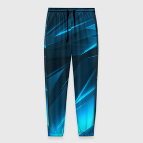 Мужские брюки 3D с принтом Geometry stripes neon color в Кировске, 100% полиэстер | манжеты по низу, эластичный пояс регулируется шнурком, по бокам два кармана без застежек, внутренняя часть кармана из мелкой сетки | 