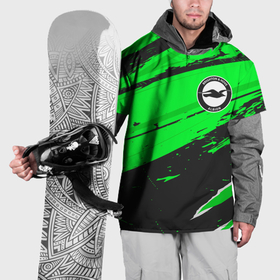Накидка на куртку 3D с принтом Brighton sport green в Санкт-Петербурге, 100% полиэстер |  | Тематика изображения на принте: 