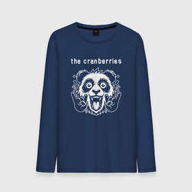 Мужской лонгслив хлопок с принтом The Cranberries rock panda в Тюмени, 100% хлопок |  | 