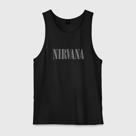 Мужская майка хлопок с принтом Nirvana black album , 100% хлопок |  | Тематика изображения на принте: 