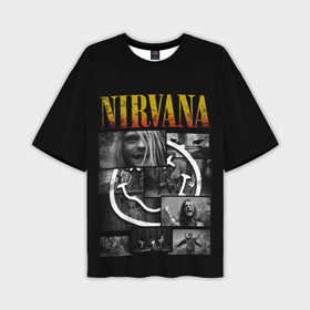 Мужская футболка oversize 3D с принтом Nirvana forever в Кировске,  |  | Тематика изображения на принте: 