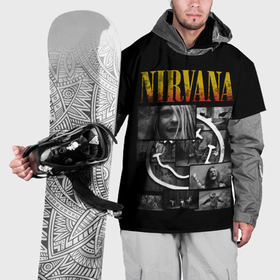 Накидка на куртку 3D с принтом Nirvana forever в Екатеринбурге, 100% полиэстер |  | 