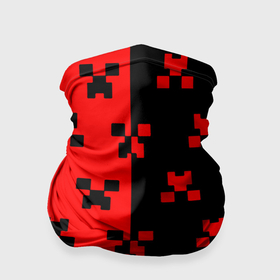 Бандана-труба 3D с принтом Minecraft creeper logo в Новосибирске, 100% полиэстер, ткань с особыми свойствами — Activecool | плотность 150‒180 г/м2; хорошо тянется, но сохраняет форму | Тематика изображения на принте: 