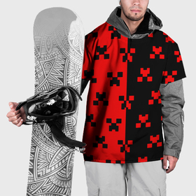 Накидка на куртку 3D с принтом Minecraft creeper logo в Тюмени, 100% полиэстер |  | Тематика изображения на принте: 