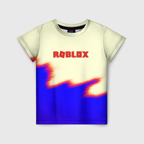 Детская футболка 3D с принтом Roblox краски текстура game в Кировске, 100% гипоаллергенный полиэфир | прямой крой, круглый вырез горловины, длина до линии бедер, чуть спущенное плечо, ткань немного тянется | 