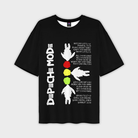 Мужская футболка oversize 3D с принтом Depeche Mode angels в Санкт-Петербурге,  |  | 