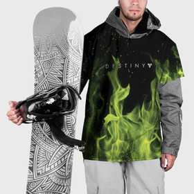 Накидка на куртку 3D с принтом Destity огненный стиль в Курске, 100% полиэстер |  | 