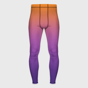 Мужские тайтсы 3D с принтом Градиент оранжево фиолетовый ,  |  | 