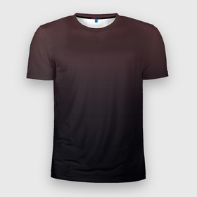 Мужская футболка 3D Slim с принтом Градиент тёмный бордовый в Белгороде, 100% полиэстер с улучшенными характеристиками | приталенный силуэт, круглая горловина, широкие плечи, сужается к линии бедра | 