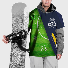 Накидка на куртку 3D с принтом Real Madrid football field , 100% полиэстер |  | 
