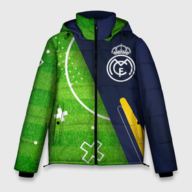 Мужская зимняя куртка 3D с принтом Real Madrid football field в Белгороде, верх — 100% полиэстер; подкладка — 100% полиэстер; утеплитель — 100% полиэстер | длина ниже бедра, свободный силуэт Оверсайз. Есть воротник-стойка, отстегивающийся капюшон и ветрозащитная планка. 

Боковые карманы с листочкой на кнопках и внутренний карман на молнии. | 