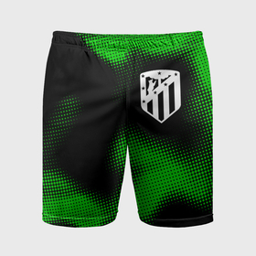 Мужские шорты спортивные с принтом Atletico Madrid sport halftone ,  |  | 
