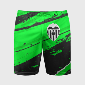 Мужские шорты спортивные с принтом Valencia sport green в Курске,  |  | Тематика изображения на принте: 