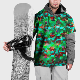 Накидка на куртку 3D с принтом Разноцветные осколки стекла , 100% полиэстер |  | Тематика изображения на принте: 