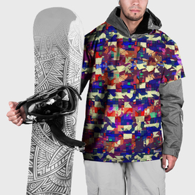 Накидка на куртку 3D с принтом Разноцветные осколки стекла в Екатеринбурге, 100% полиэстер |  | 