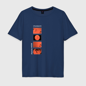 Мужская футболка хлопок Oversize с принтом Depeche Mode    Strangelove в Кировске, 100% хлопок | свободный крой, круглый ворот, “спинка” длиннее передней части | Тематика изображения на принте: 