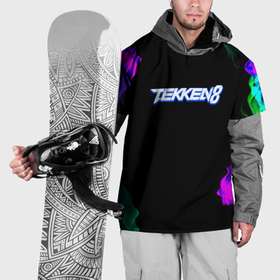 Накидка на куртку 3D с принтом Tekken огненный дым текстура в Тюмени, 100% полиэстер |  | 