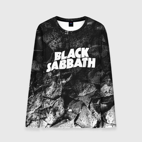 Мужской лонгслив 3D с принтом Black Sabbath black graphite в Екатеринбурге, 100% полиэстер | длинные рукава, круглый вырез горловины, полуприлегающий силуэт | 