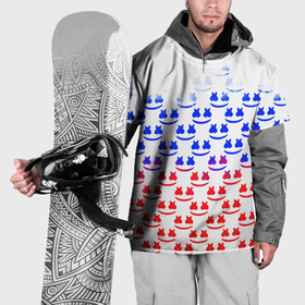Накидка на куртку 3D с принтом Marshmello russia color в Тюмени, 100% полиэстер |  | 
