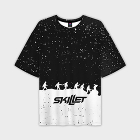 Мужская футболка oversize 3D с принтом Skillet rock music band ,  |  | 