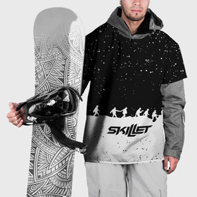 Накидка на куртку 3D с принтом Skillet rock music band , 100% полиэстер |  | 