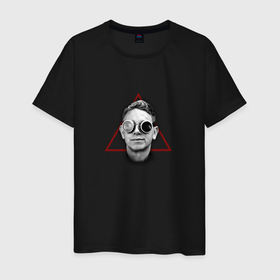 Мужская футболка хлопок с принтом Depeche Mode   Martin Gore delta machine в Тюмени, 100% хлопок | прямой крой, круглый вырез горловины, длина до линии бедер, слегка спущенное плечо. | Тематика изображения на принте: 