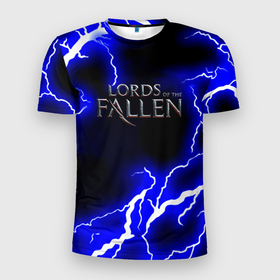 Мужская футболка 3D Slim с принтом Lord of the fallen steel storm , 100% полиэстер с улучшенными характеристиками | приталенный силуэт, круглая горловина, широкие плечи, сужается к линии бедра | 