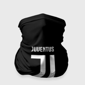 Бандана-труба 3D с принтом Juventus sport fc белое лого в Тюмени, 100% полиэстер, ткань с особыми свойствами — Activecool | плотность 150‒180 г/м2; хорошо тянется, но сохраняет форму | 
