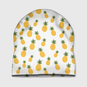 Шапка 3D Ананасовый узор: в Ухте, 100% полиэстер | универсальный размер, печать по всей поверхности изделия |