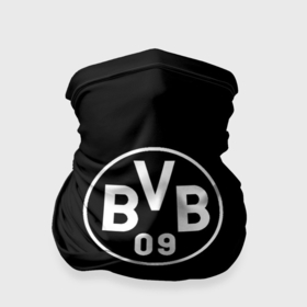 Бандана-труба 3D с принтом Borussia sport fc белое лого в Екатеринбурге, 100% полиэстер, ткань с особыми свойствами — Activecool | плотность 150‒180 г/м2; хорошо тянется, но сохраняет форму | Тематика изображения на принте: 