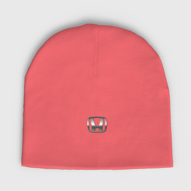 Мужская шапка демисезонная с принтом Honda logo auto grey в Белгороде,  |  | Тематика изображения на принте: 