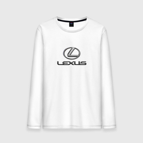 Мужской лонгслив хлопок с принтом Lexus авто бренд лого , 100% хлопок |  | 