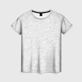 Женская футболка 3D с принтом Светло серый текстура в Белгороде, 100% полиэфир ( синтетическое хлопкоподобное полотно) | прямой крой, круглый вырез горловины, длина до линии бедер | 