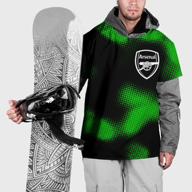 Накидка на куртку 3D с принтом Arsenal sport halftone в Новосибирске, 100% полиэстер |  | 