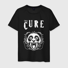 Мужская футболка хлопок с принтом The Cure rock panda , 100% хлопок | прямой крой, круглый вырез горловины, длина до линии бедер, слегка спущенное плечо. | Тематика изображения на принте: 