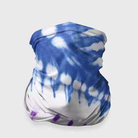 Бандана-труба 3D с принтом Сине фиолетовый узор тай дай в Новосибирске, 100% полиэстер, ткань с особыми свойствами — Activecool | плотность 150‒180 г/м2; хорошо тянется, но сохраняет форму | 