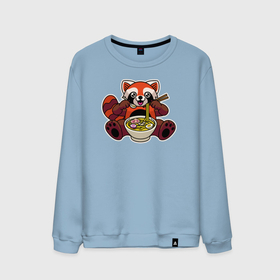 Мужской свитшот хлопок с принтом Голодная панда , 100% хлопок |  | Тематика изображения на принте: 