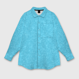 Мужская рубашка oversize 3D с принтом Небесный голубой текстура однотонный в Тюмени,  |  | 