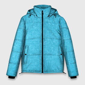Мужская зимняя куртка 3D с принтом Небесный голубой текстура однотонный в Тюмени, верх — 100% полиэстер; подкладка — 100% полиэстер; утеплитель — 100% полиэстер | длина ниже бедра, свободный силуэт Оверсайз. Есть воротник-стойка, отстегивающийся капюшон и ветрозащитная планка. 

Боковые карманы с листочкой на кнопках и внутренний карман на молнии. | 