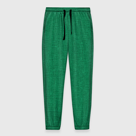 Мужские брюки 3D с принтом Текстура зелёный однотонный в Тюмени, 100% полиэстер | манжеты по низу, эластичный пояс регулируется шнурком, по бокам два кармана без застежек, внутренняя часть кармана из мелкой сетки | Тематика изображения на принте: 