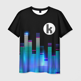 Мужская футболка 3D с принтом The Killers эквалайзер в Белгороде, 100% полиэфир | прямой крой, круглый вырез горловины, длина до линии бедер | 