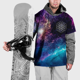 Накидка на куртку 3D с принтом Coldplay space rock в Петрозаводске, 100% полиэстер |  | 