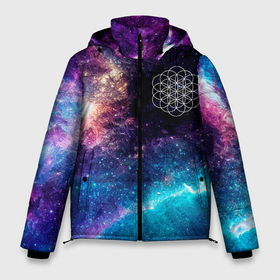 Мужская зимняя куртка 3D с принтом Coldplay space rock в Петрозаводске, верх — 100% полиэстер; подкладка — 100% полиэстер; утеплитель — 100% полиэстер | длина ниже бедра, свободный силуэт Оверсайз. Есть воротник-стойка, отстегивающийся капюшон и ветрозащитная планка. 

Боковые карманы с листочкой на кнопках и внутренний карман на молнии. | 
