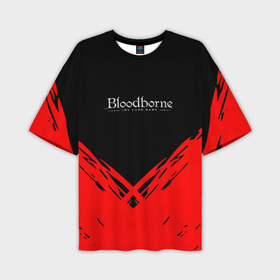 Мужская футболка oversize 3D с принтом Bloodborne souls краски в Петрозаводске,  |  | Тематика изображения на принте: 